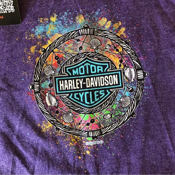 Harley Davidson Orlando Florida Bike Week 2019 Purple Dreamcatcher Tank Size S - Picture 10 of 13